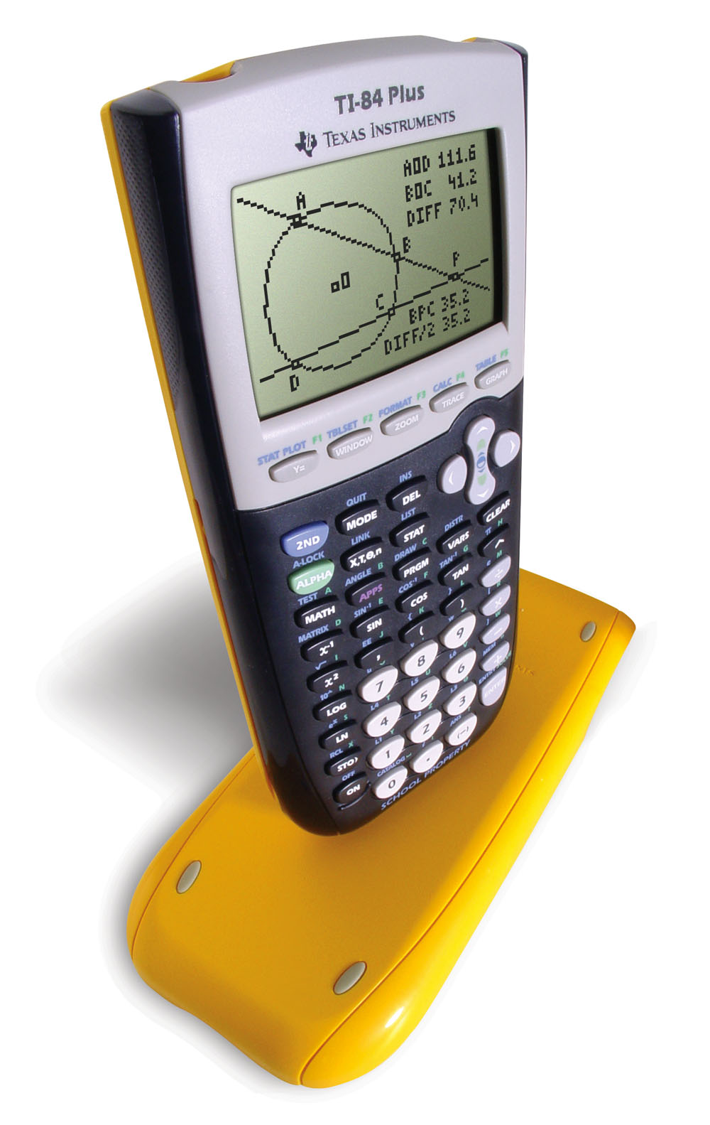 Texas instruments ti-84 plus graphing calculator yellow